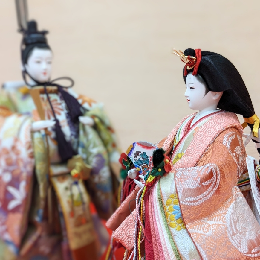 ガラスのお雛さま 2022 女雛 サイズ確認用② ガラスのお雛